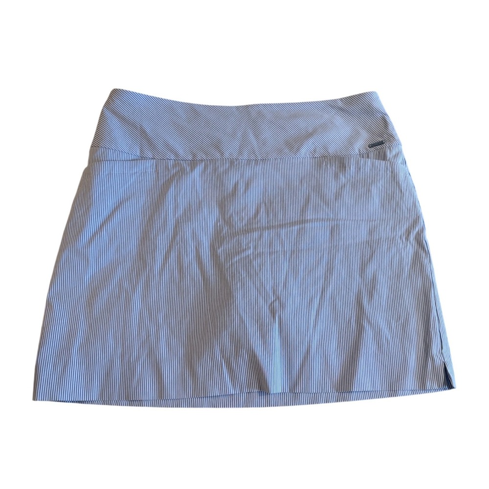 SC & Co Sportswear Blue White Pinstripe Skort XXL Active Golf Tennis Skirt